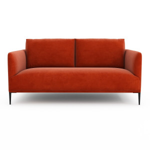 Καναπές από βελούδο Μ103xΠ179xΥ82cm