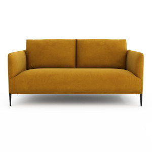 Καναπές από βελούδο Μ103xΠ179xΥ82cm