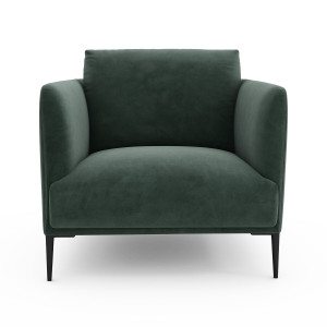 Πολυθρόνα από βελούδο Oscar Μ103xΠ87xΥ82cm