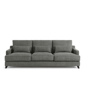 Καναπές από βαμβάκι και λινό Μ100xΠ197xΥ83cm