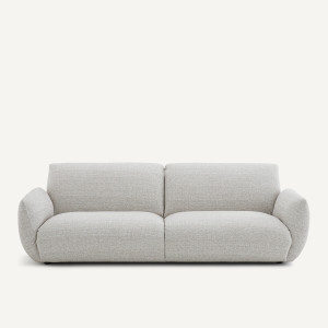 Καναπές με μελανζέ ταπετσαρία Μ102xΠ217xΥ75cm
