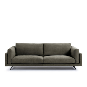 Καναπές από βαμβάκι και λινό Μ99xΠ213xΥ82cm