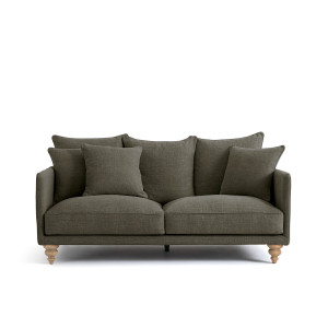 Καναπές από βαμβάκι και λινό Μ105xΠ178xΥ93cm