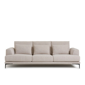 Καναπές με τουίντ ταπετσαρία Μ105xΠ217xΥ83cm