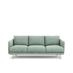 Καναπές με μελανζέ ταπετσαρία Μ101xΠ221xΥ76cm