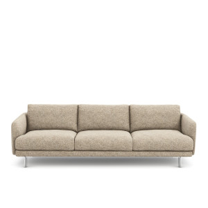 Καναπές με μελανζέ ταπετσαρία Μ101xΠ221xΥ76cm