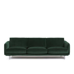 Καναπές από βελούδο Μ101xΠ221xΥ76cm