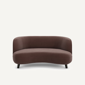 Καναπές XS από λινό βελούδο Μ93xΠ160xΥ75cm