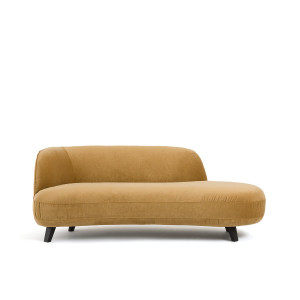 Ανάκλιντρο από λινό βελούδο Μ99xΠ190xΥ75cm