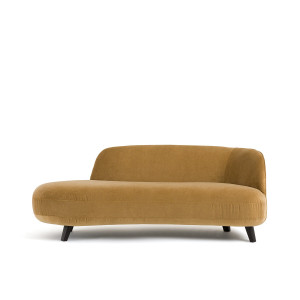Ανάκλιντρο από λινό βελούδο Μ99xΠ190xΥ75cm