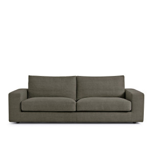 Καναπές από βαμβάκι και λινό Μ105xΠ217xΥ78cm