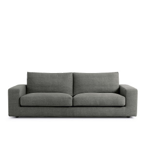 Καναπές από βαμβάκι και λινό Μ105xΠ217xΥ78cm