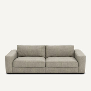 Καναπές με τουίντ ταπετσαρία Μ105xΠ217xΥ78cm