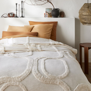 Βαμβακερό κάλυμμα κρεβατιού με tufted όψη 180x230 cm