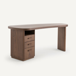 Γραφείο από ξύλο καρυδιάς Π173xΥ75cm