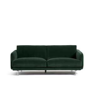 Καναπές με ταπετσαρία από βελούδο Μ101xΠ195xΥ76cm