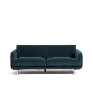 Καναπές με ταπετσαρία από βελούδο Μ101xΠ195xΥ76cm