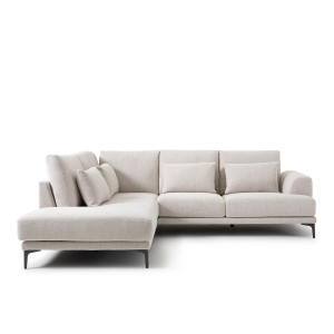 Γωνιακός καναπές από τουίντ Μ222xΠ258xΥ83cm