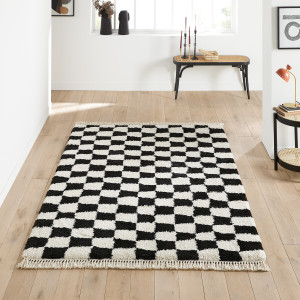 Χαλί με μοτίβο σκακιέρα 120x170 cm Μ120xΠ170cm