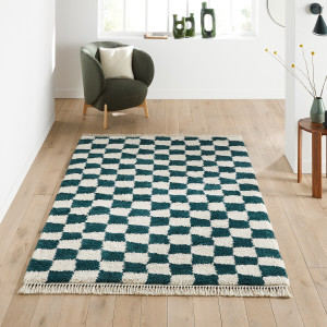 Χαλί με μοτίβο σκακιέρα 120x170 cm Μ120xΠ170cm