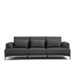Καναπές με μπουκλέ ταπετσαρία Μ105xΠ217xΥ83cm