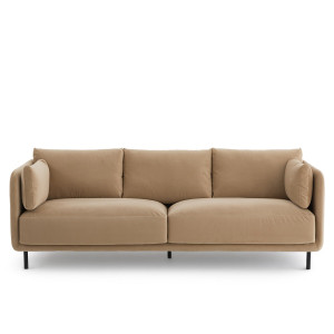 Καναπές από βελούδο Μ95xΠ200xΥ84cm