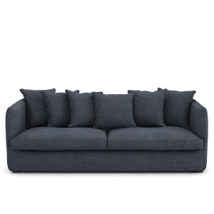 Καναπές από βαμβάκι-λινό Μ95xΠ182xΥ82cm