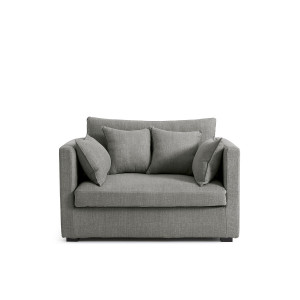 Διθέσιος καναπές βαμβάκι-λινό Μ110xΠ130xΥ85cm
