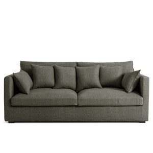 Καναπές από βαμβάκι-λινό Μ110xΠ185xΥ85cm