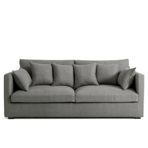 Καναπές από βαμβάκι-λινό Μ110xΠ185xΥ85cm