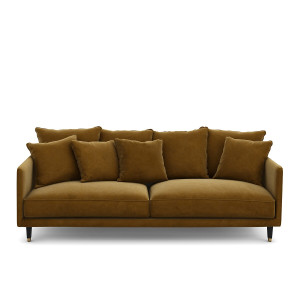 Καναπές από βελούδο Μ105xΠ198xΥ93cm