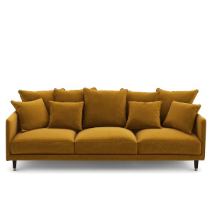 Καναπές από βελούδο Μ105xΠ198xΥ93cm