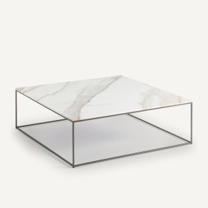 Χαμηλό κεραμικό τραπεζάκι Μ100xΠ100xΥ33cm