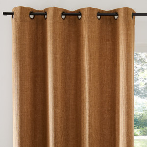 Κουρτίνα με καψούλια και ψαθωτή όψη 180x140 cm