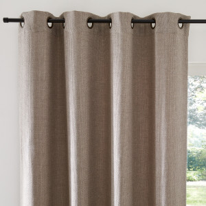 Κουρτίνα με καψούλια και ψαθωτή όψη 260x140 cm