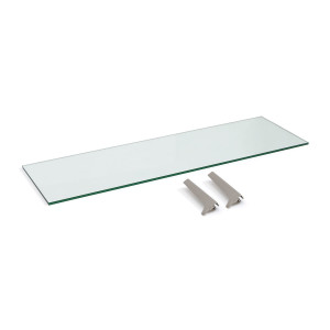 Ράφι Π110 εκ. από σκληρυμένο γυαλί Μ35xΠ110xΥ1cm