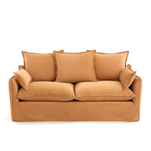Καναπές από βελούδο Μ91xΠ186xΥ90cm