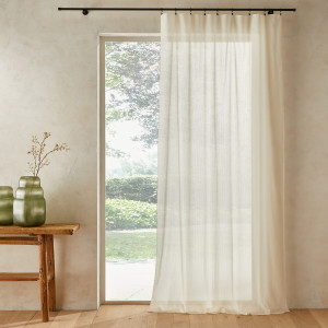 Κουρτίνα από οργανικό βαμβακερό βουάλ 140x320 cm