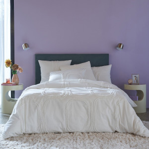 Βαμβακερή παπλωματοθήκη με tufted σχέδιο 140x200 cm