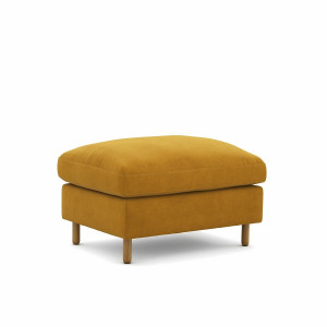 Ταμπουρέ με βελούδινη ταπετσαρία Μ60xΠ85xΥ60cm