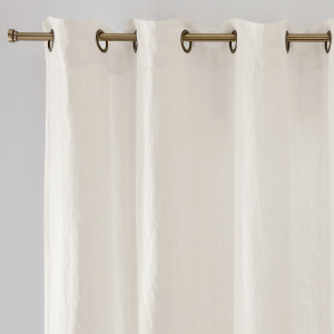 Κουρτίνα από λινό με καψούλια 250x140 cm
