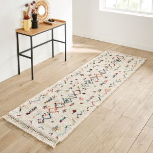 Πολύχρωμο χαλί διαδρόμου σε στυλ berber 80x300 cm Μ80xΠ300cm