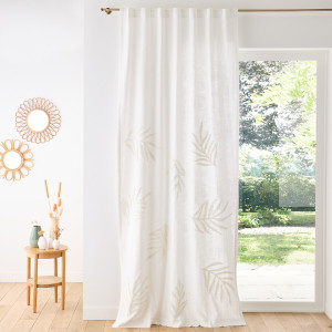 Βαμβακερή κουρτίνα με κρυφές θηλιές 260x135 cm