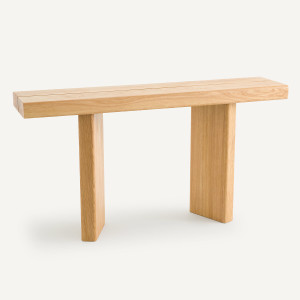 Κονσόλα Π140 εκ. από ξύλο δρυ Μ33xΠ140xΥ75cm