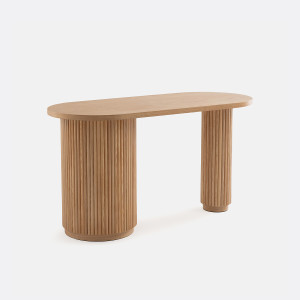 Γραφείο σε οβάλ σχήμα Μ60xΠ140xΥ76cm