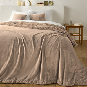 Κάλυμμα κρεβατιού από φλις και sherpa 180x230 cm