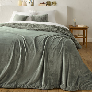Κάλυμμα κρεβατιού από φλις και sherpa 180x230 cm