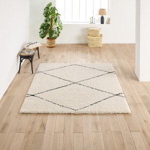 Τετράγωνo χαλί σε στυλ berber 200x200 cm Μ200xΠ200cm