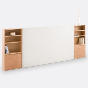 Κεφαλάρι κρεβατιού με ράφια Μ19xΠ250xΥ101cm