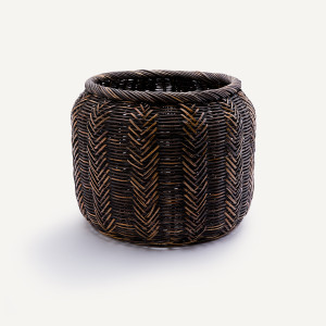 Κασπό-καλάθι από πλεγμένο ρατάν Μ47xΠ47xΥ38cm